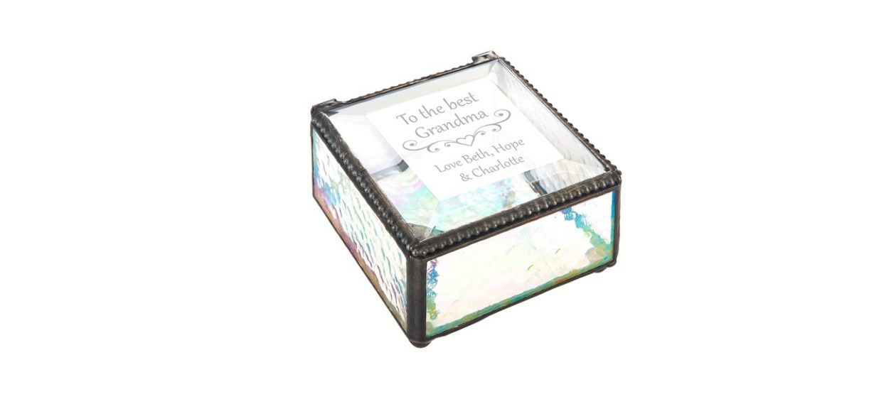 Personalized Glass Jewelry Box
