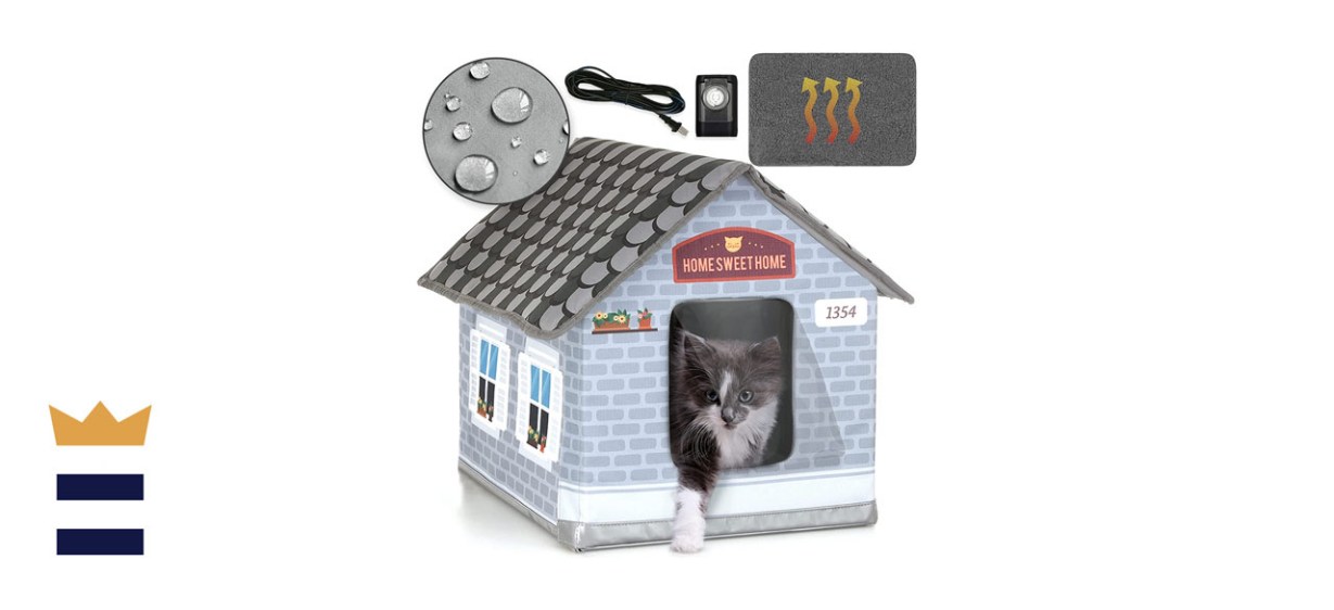PETYELLA Heated Outdoor Cat House