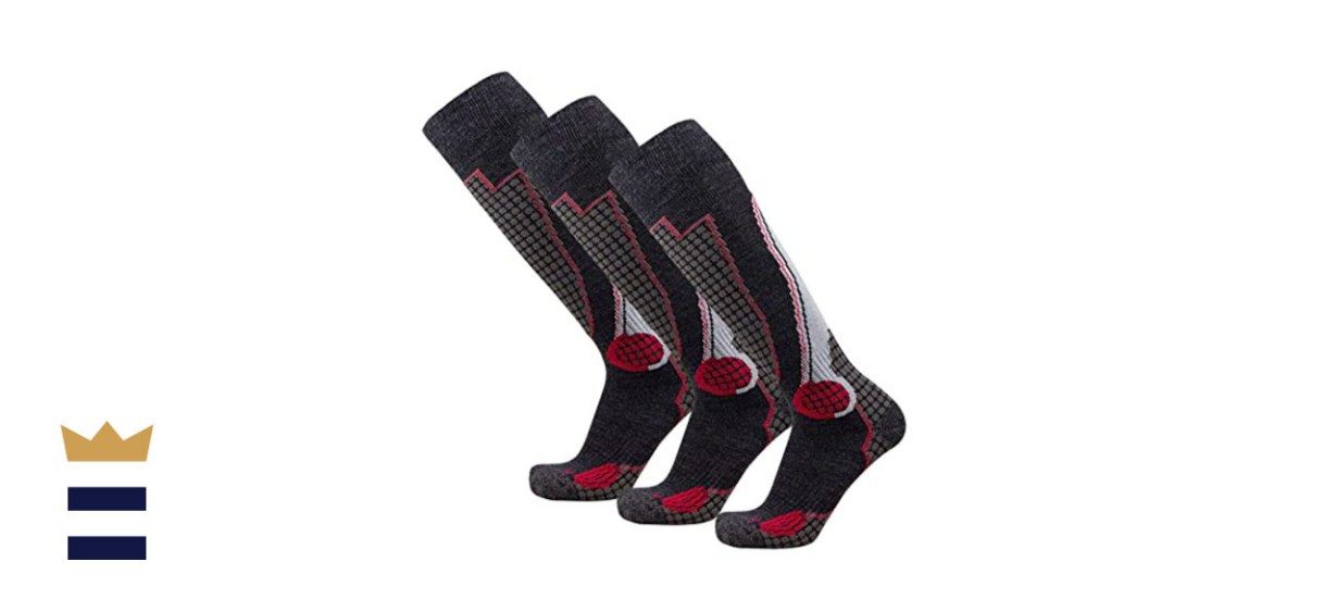 PureAthlete High-Performance Wool Ski Socks