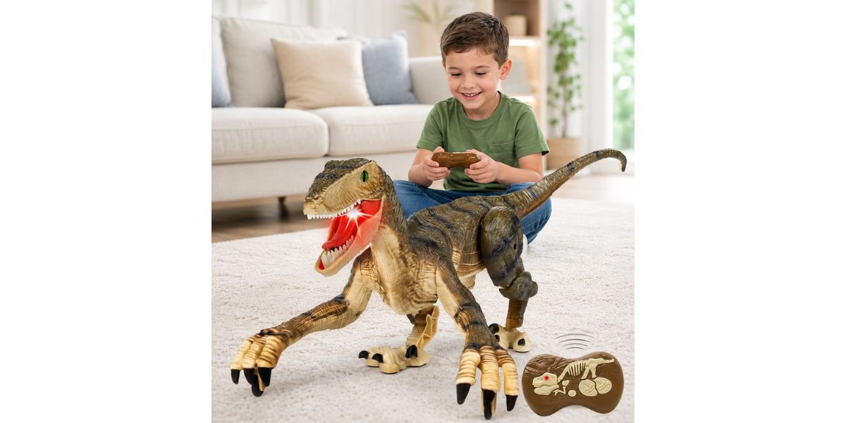 JBeeCtrl Remote Control Dinosaur Toy