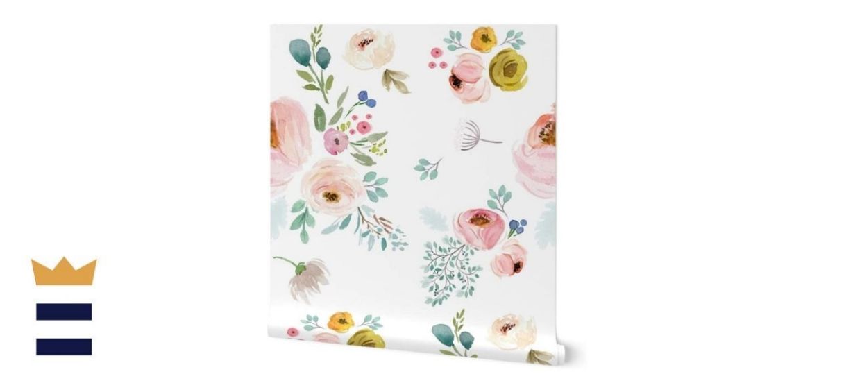 Removable Water-activated Wallpaper — Spring Botanicals