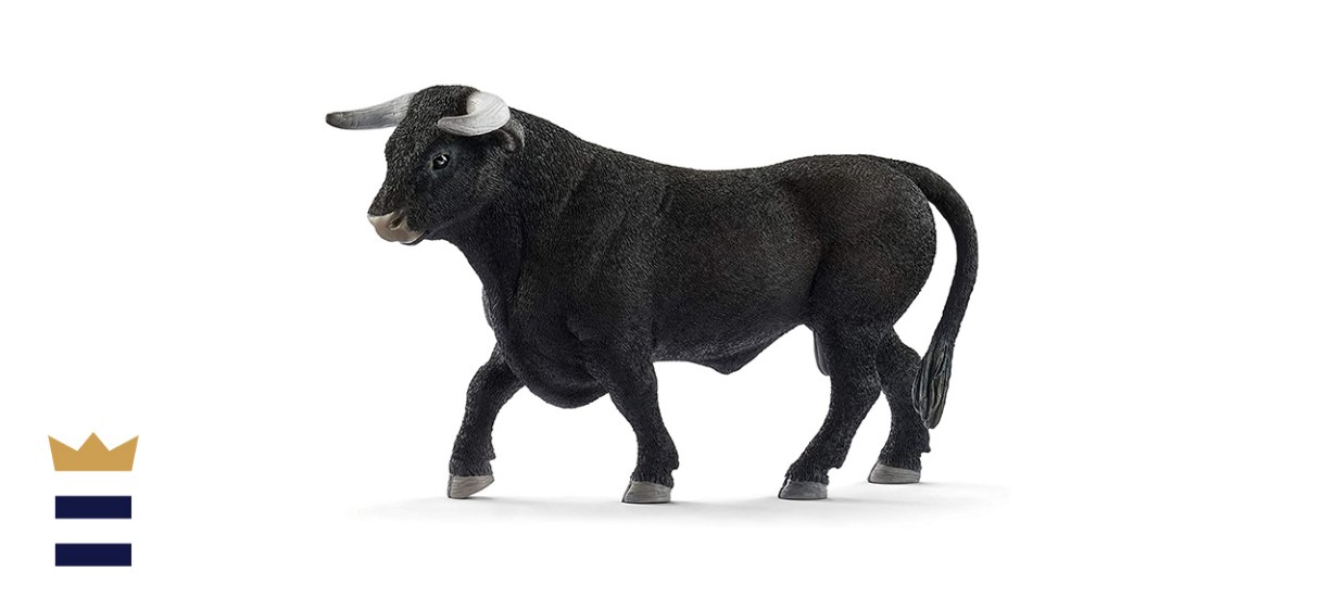 Schleich Farm World Black Bull Toy Animal Figurine