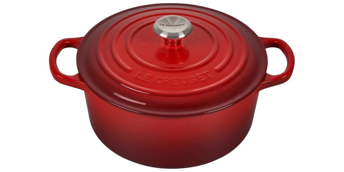 Le Creuset Enameled Cast Iron Signature Round Dutch Oven, 3.5 qt., Cerise