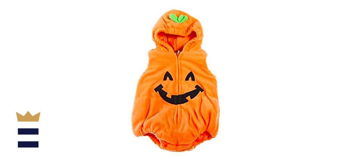 Stylesilove Fleece Pumpkin Jumpsuit