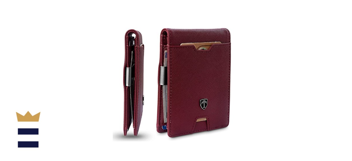 Travando Men’s Slim Wallet with Money Clip