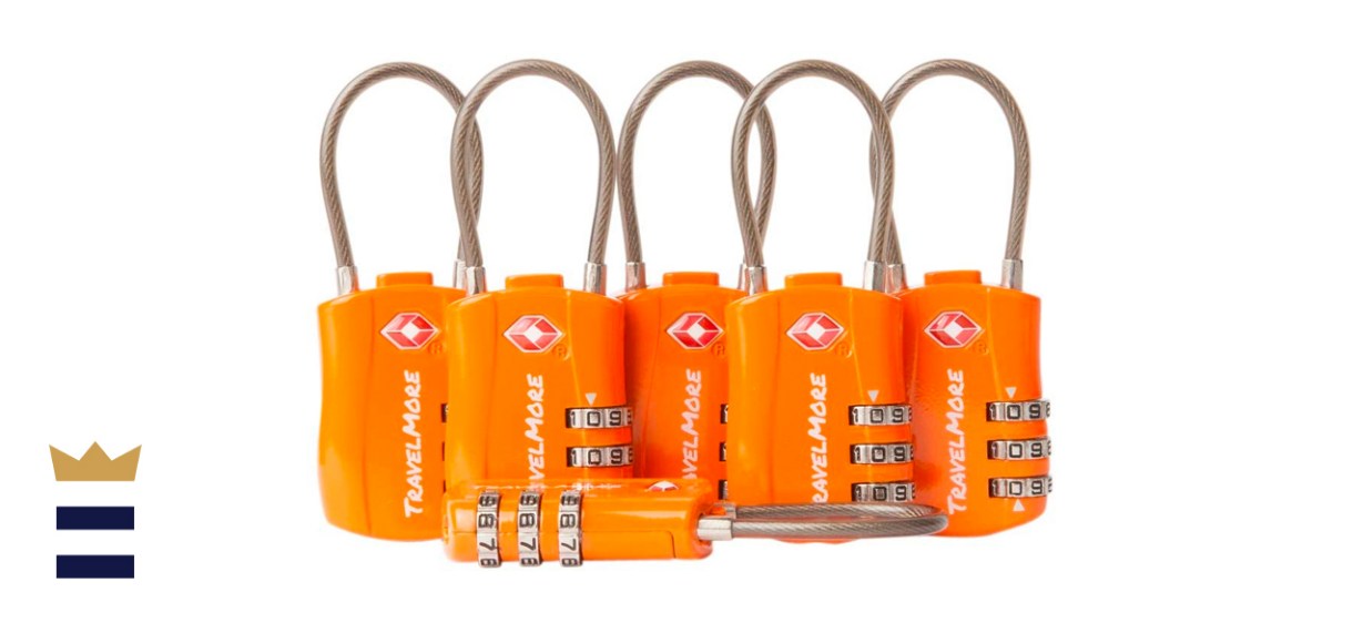 TravelMore TSA-Approved Cable Luggage Lock Set