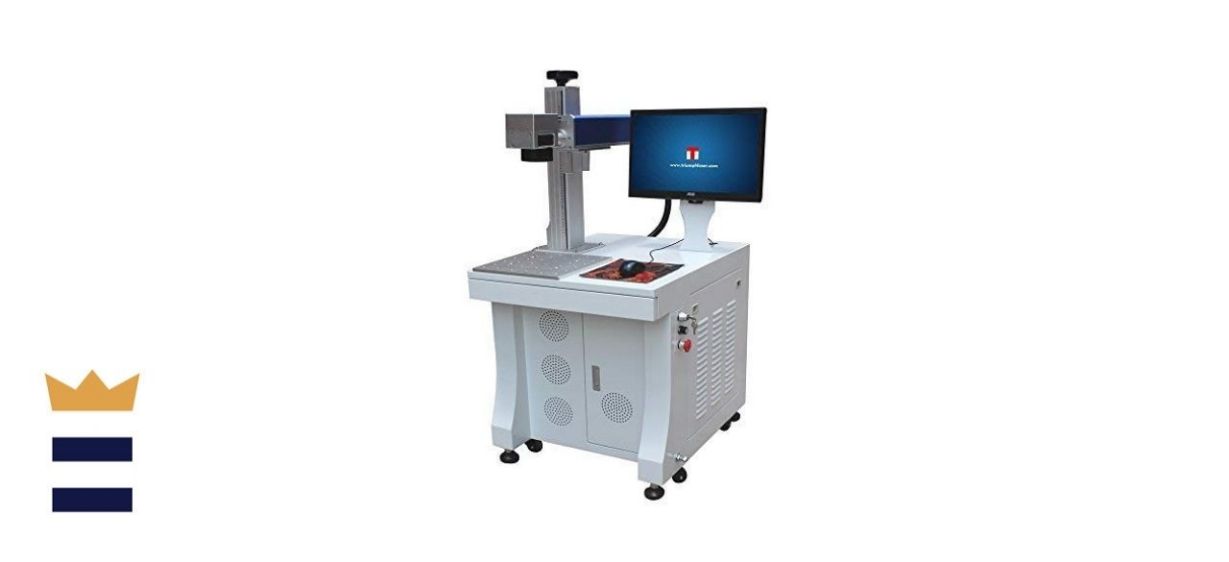 Triumph 30-Watt 200x200mm Fiber Laser Engraver with Spare 110x110mm Lens