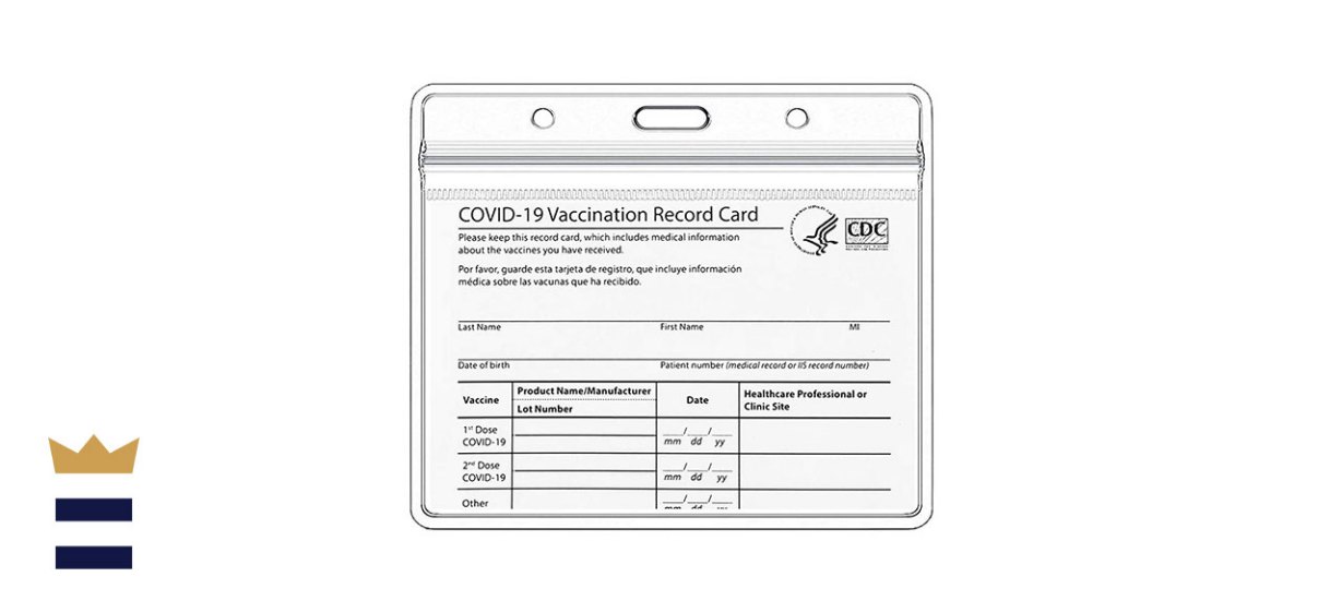 Vaccine Card Protector Waterproof CDC Vaccination Card Holder Clear Vaccine ID Card Sleeves Vinyl Plastic Immunization Cover 4x3 Inches(10 Pack)