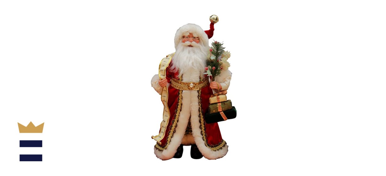 Windy Hill Collection Standing Naughty or Nice Name List Santa Claus Christmas Figurine