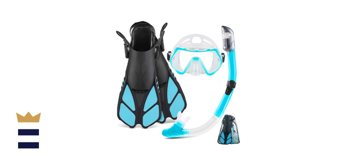 ZEEPORTE Trek Fins w/ Mask and Snorkel