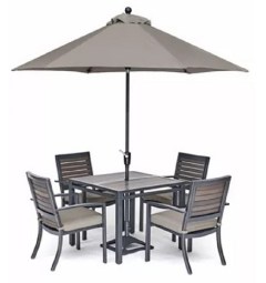 Agio Marlough II Outdoor Aluminum 5-Pc. Dining Set