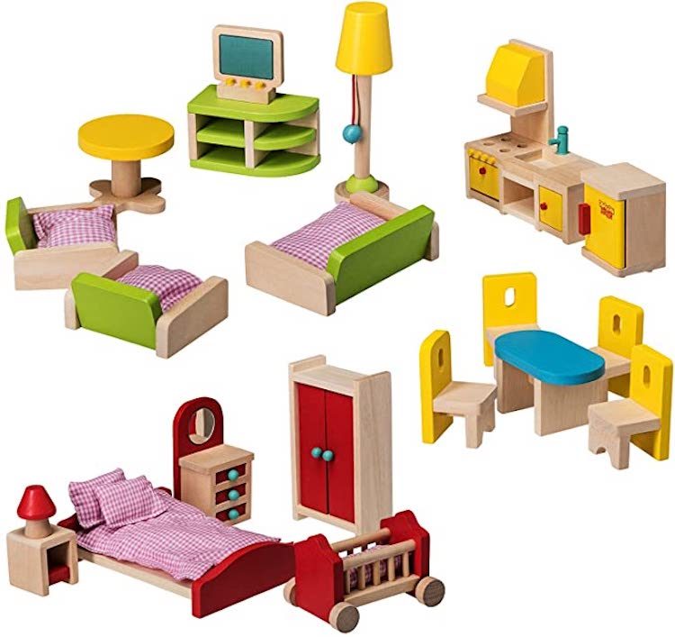 Dragon Drew Wooden Dollhouse Furniture Set