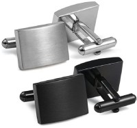 FIBO STEEL Men’s Classic Stainless Steel Cufflinks 
