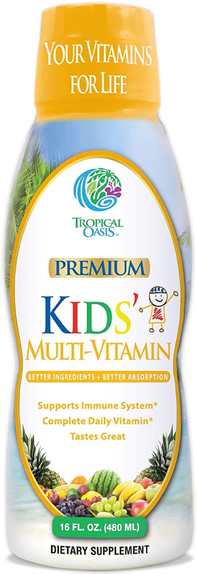 Tropical Oasis Liquid Multivitamin and Superfood