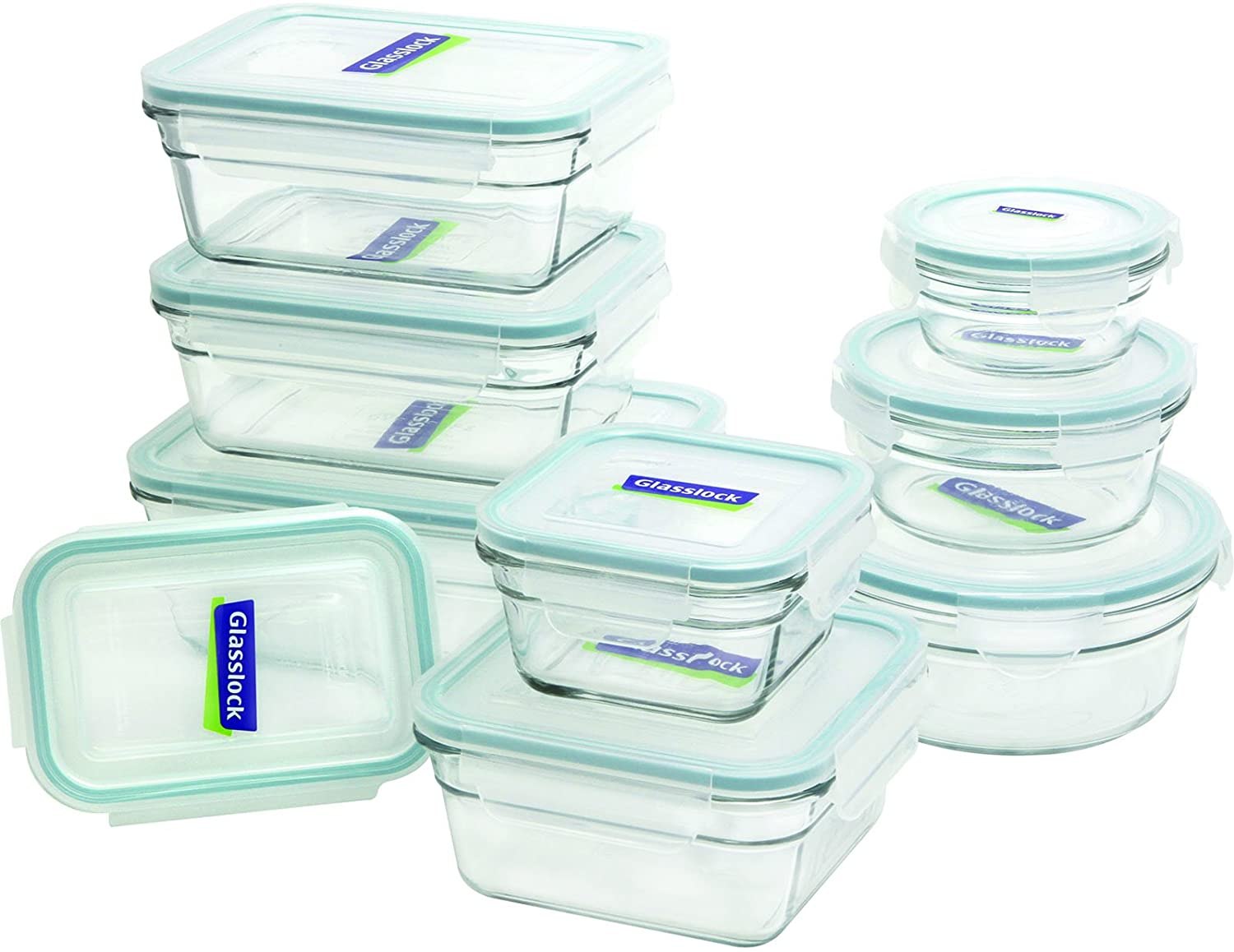 Glasslock 18-Piece Assorted Oven-Safe Container Set