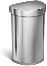 simplehuman 12 Gallon Semi-Round Sensor Automatic Trash Can