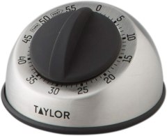 Taylor Precision Products Mechanical Stainless Steel Timer