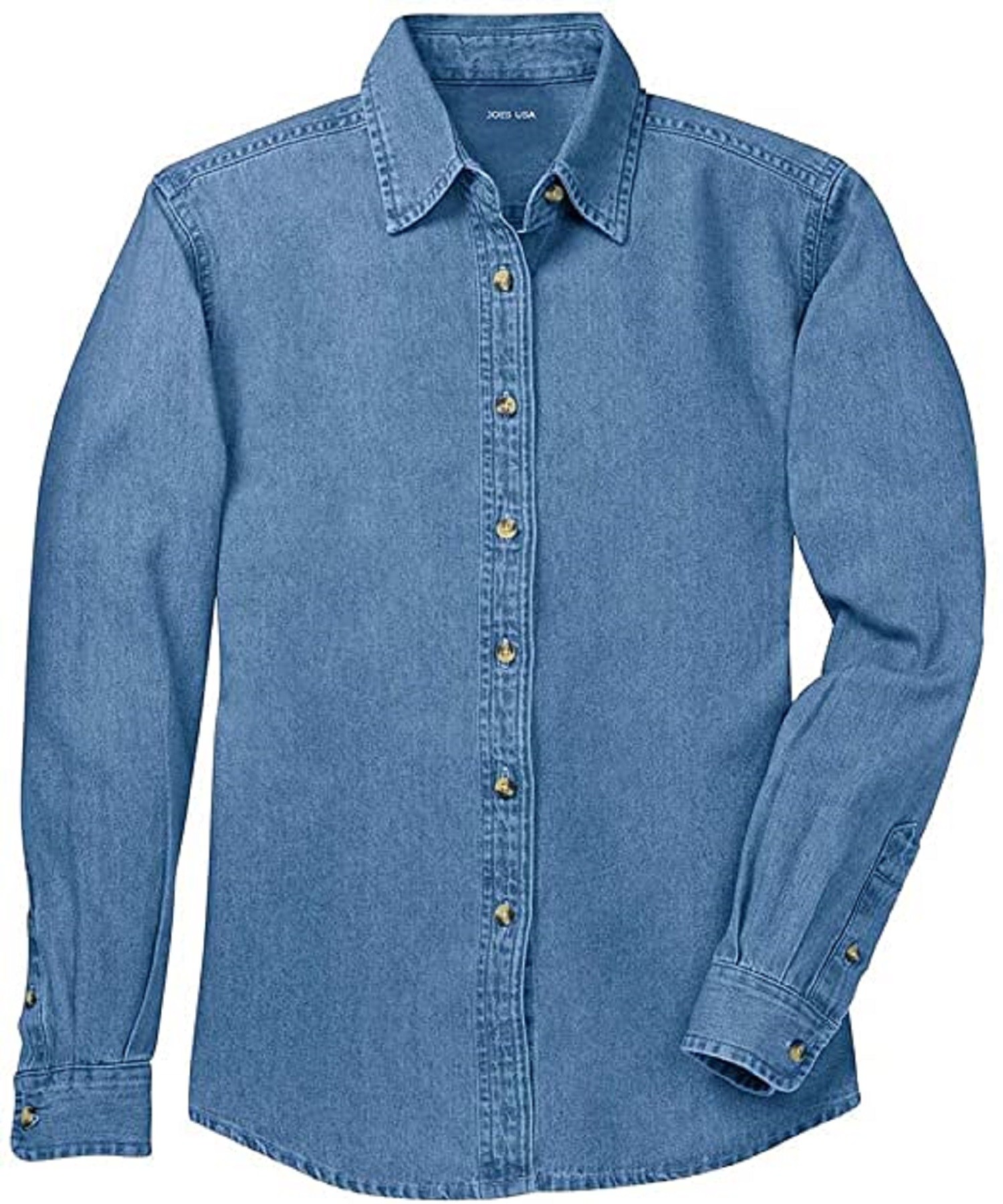 Joe&#039;s USA Ladies Long-Sleeved Value Denim Shirt