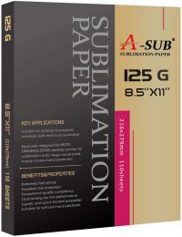 A-SUB 125 gsm Sublimation Paper, 110 Sheets