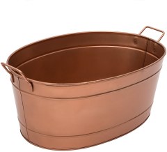 Achla Designs C-81C Copper Plated Oval tub