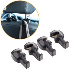 Evelots Car Headrest Seat Hooks-Purse/Grocery Bag-Super Strong Rubber