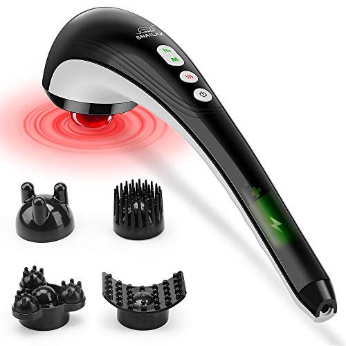 Snailax Cordless Handheld Back Massager with Heat