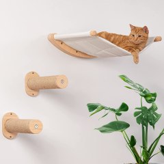 7 Ruby Road Cat Hammock Wall Mounted Cat Shelf