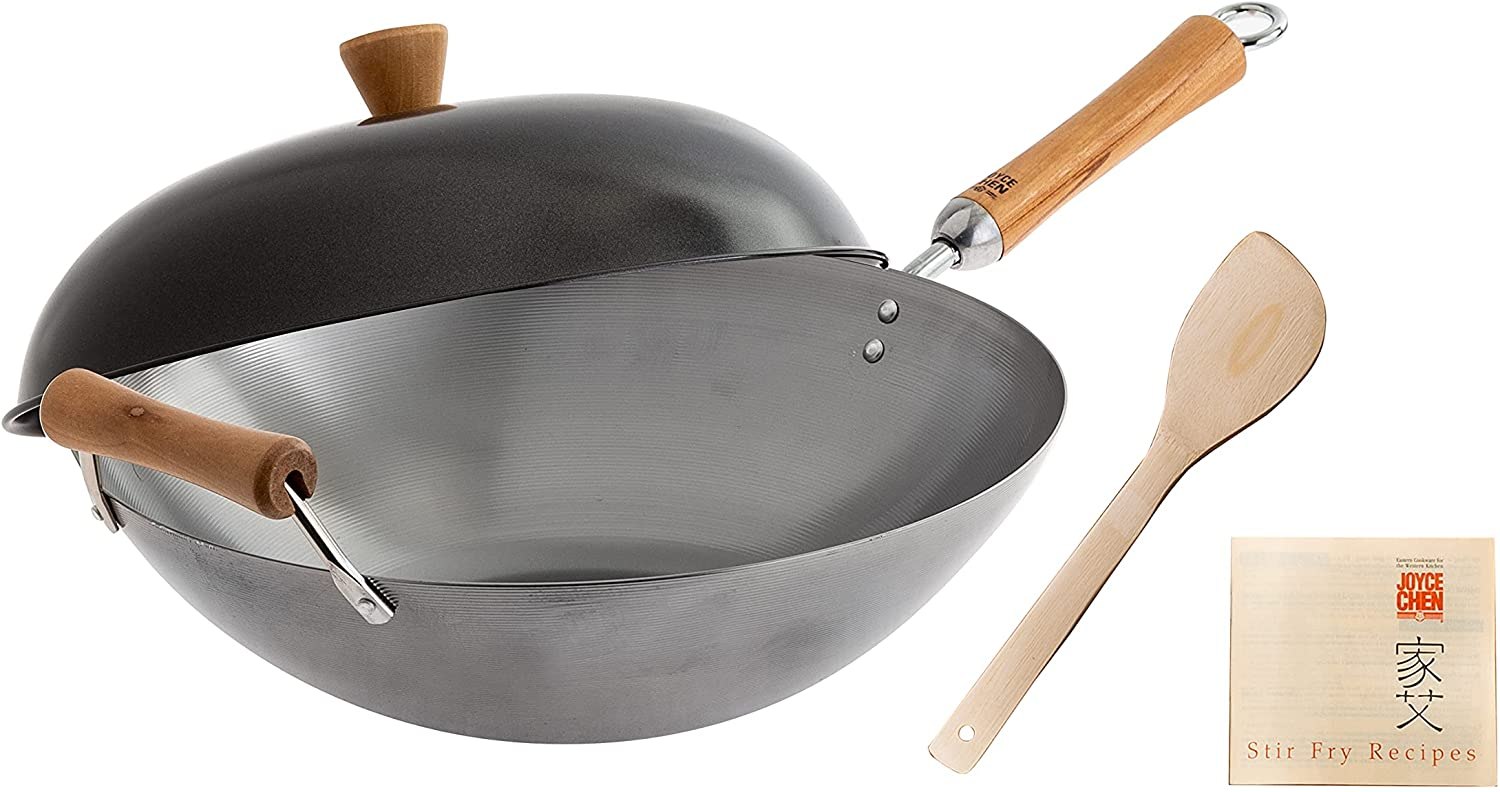 Joyce Chen Classic Series Carbon Steel Wok Set