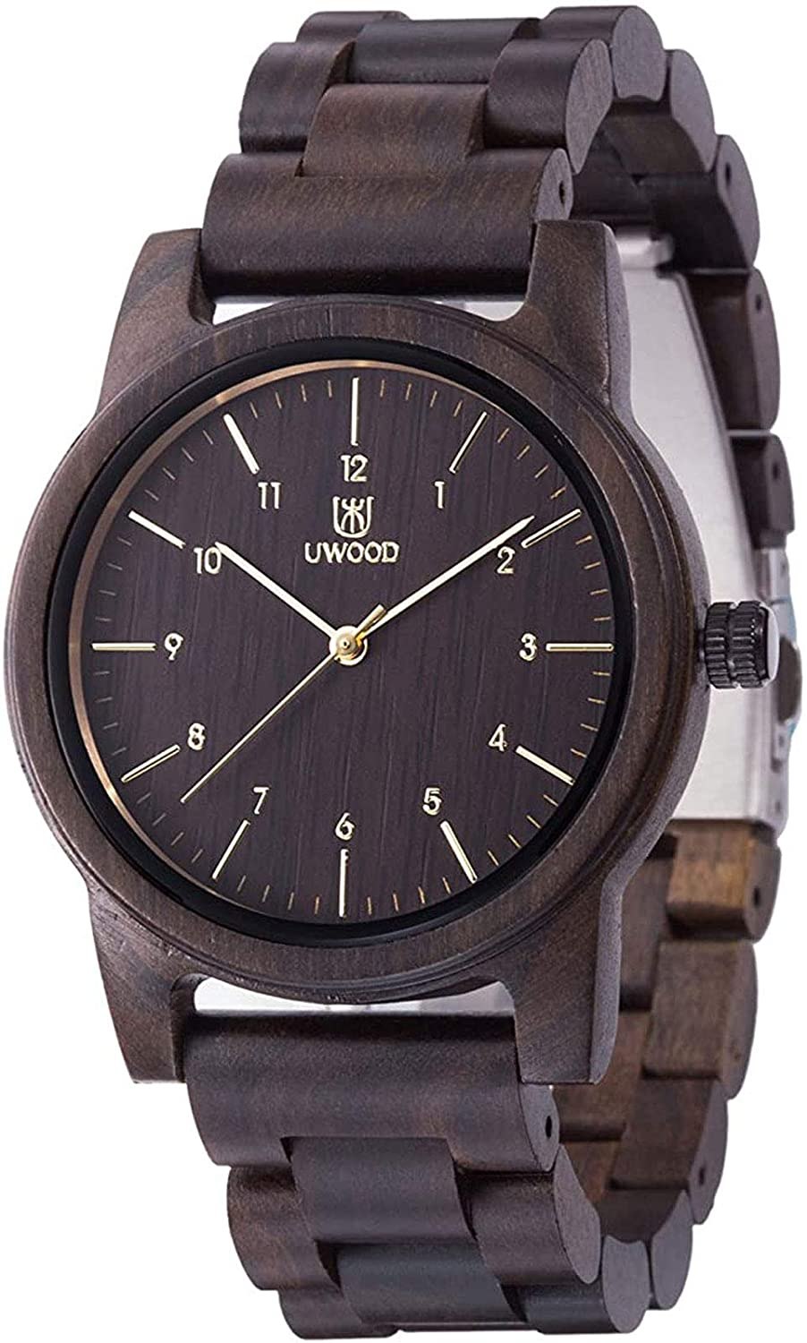 BIOSTON Unisex Design Natural Handmade Zebra Wood Watch