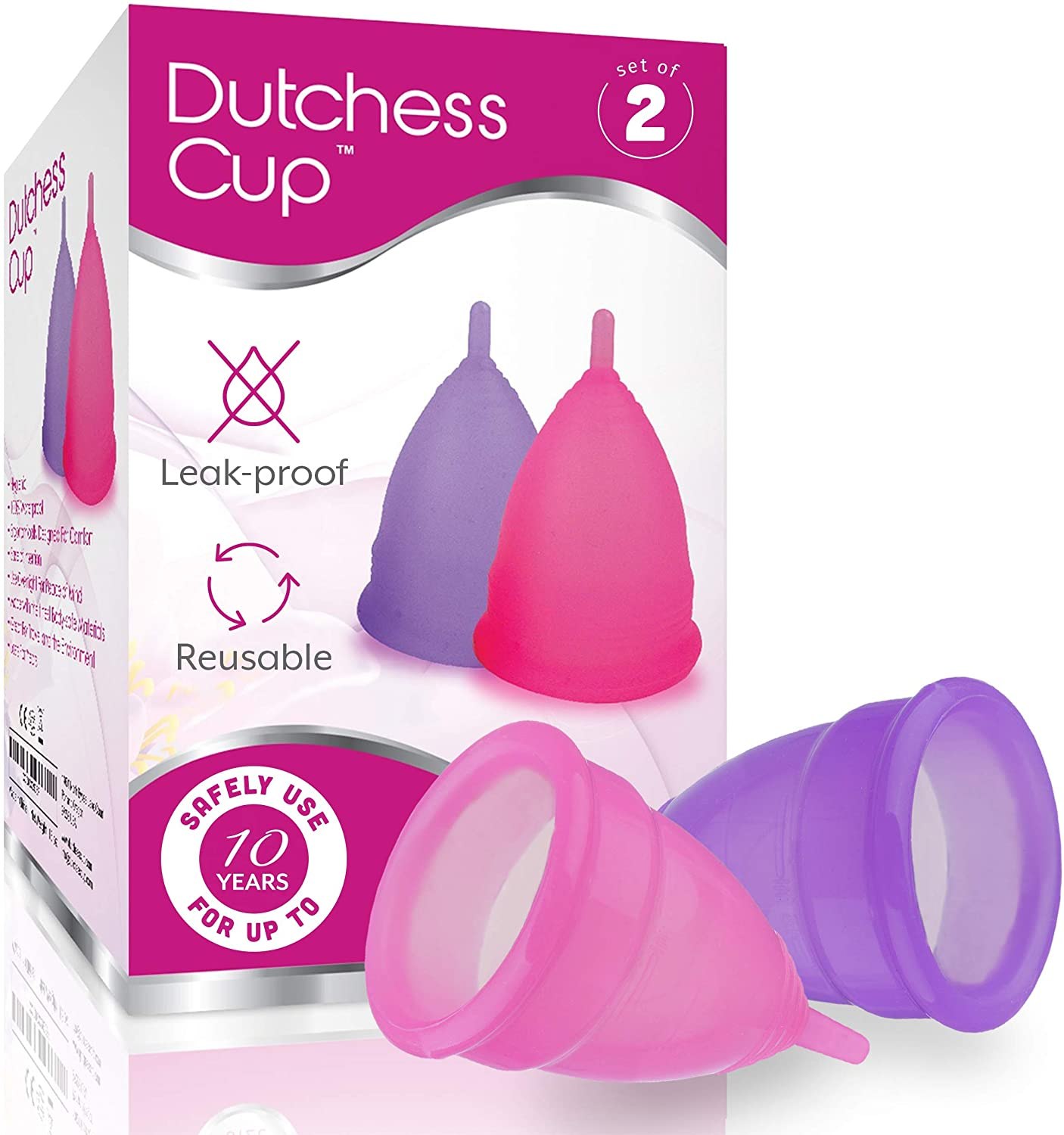 Dutchess Reusable Soft Silicone Period Cups
