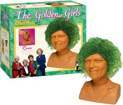 Chia Pet Golden Girls Rose Decorative Pottery Planter