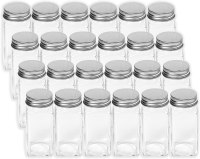 SimpleHouseware Spice Jars with Labels, 24-Pack