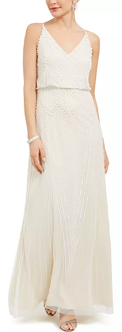 Adrianna Papell Embellished Blouson Gown