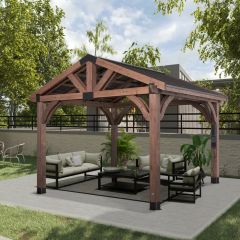 Backyard Discovery Arlington Solid Wood Patio Gazebo