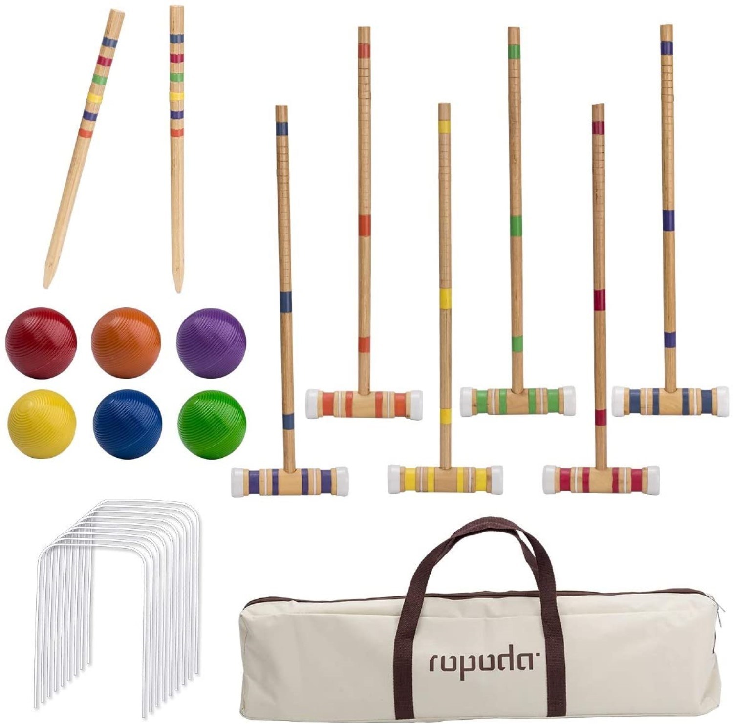 ropoda Six-Player Croquet Set