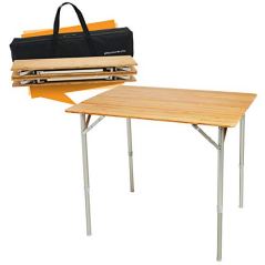 Beckworth & Co. SmartFlip Bamboo Portable Folding Table