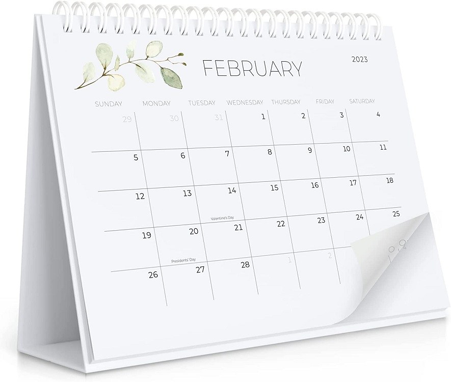Zicoto 2023 Small Desk Calendar, 6" x 8"