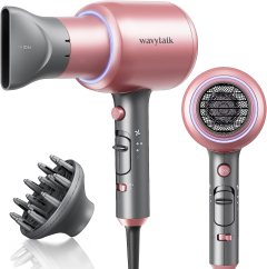 Wavytalk Professional Ionic Hair Dryer w/ Diffuser Attachments