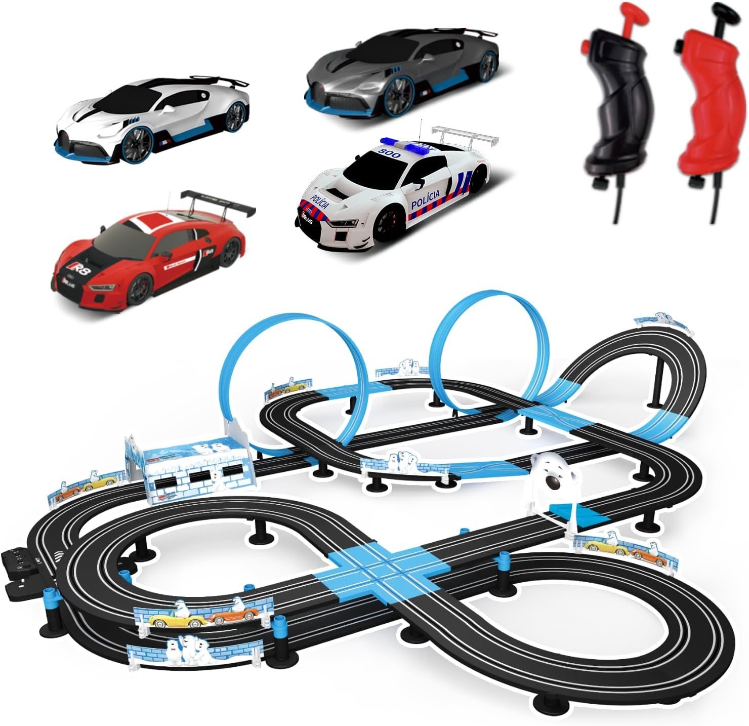 AGM MASTECH Slot Car Race Track Set