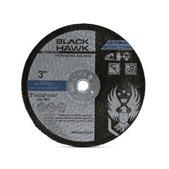 Black Hawk 25 Pack 3 x 1/32 x 1/4-Inch Arbor Metal & Stainless Steel Cut-Off Wheels