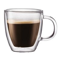 Bodum Bistro Double-Wall Insulated 5-Ounce Glass mug