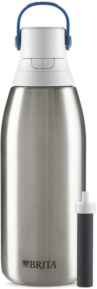 Brita Stainless Steel Water Filter Bottle, 32 ounce