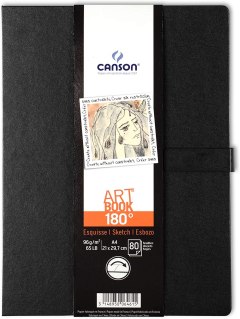 Canson 180-Degree Art Book, 8 x 11-Inch