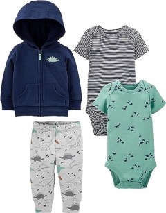 Carter's Baby Boys' 4-Piece Jacket, Pant and Bodysuit Set 