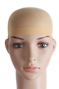 MapofBeauty 2 Pieces One Size Nylon Wig Cap