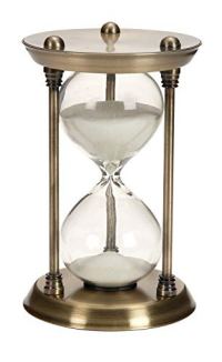 Deco 79 Glass Quarter Hourglass