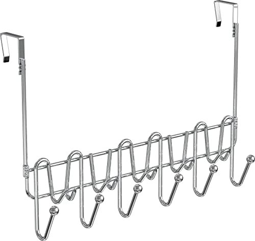Deco Brothers Supreme Over The Door 11 Hook Organizer Rack