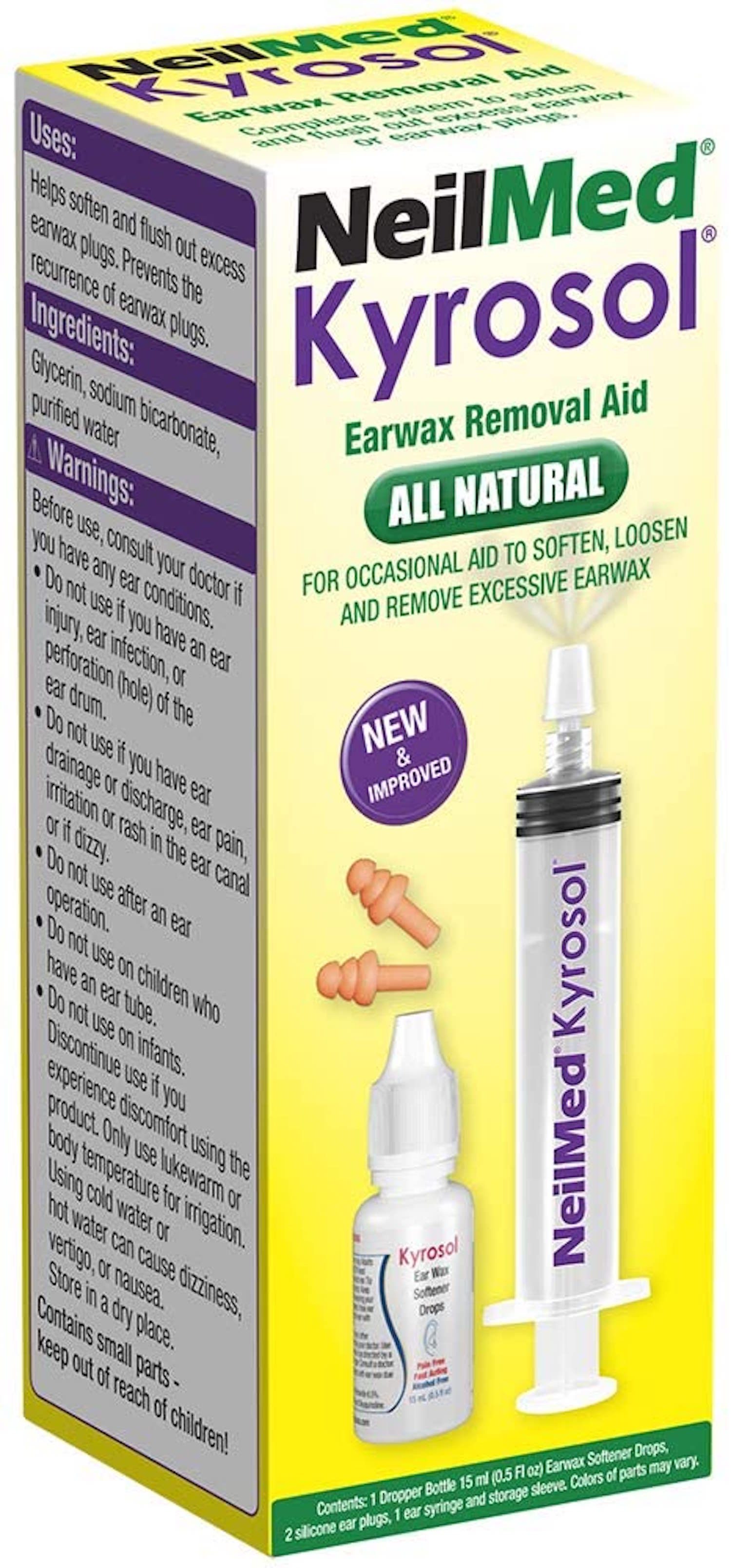 Squip NeilMed Kyrosol All-Natural Earwax Removal Aid