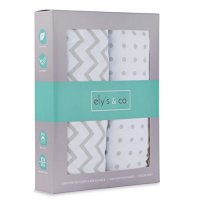 Ely's & Co. Pack N Play Portable Crib Sheet Set
