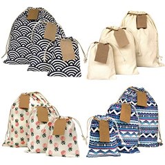 Erimova Drawstring Gift Bags, 12 Piece